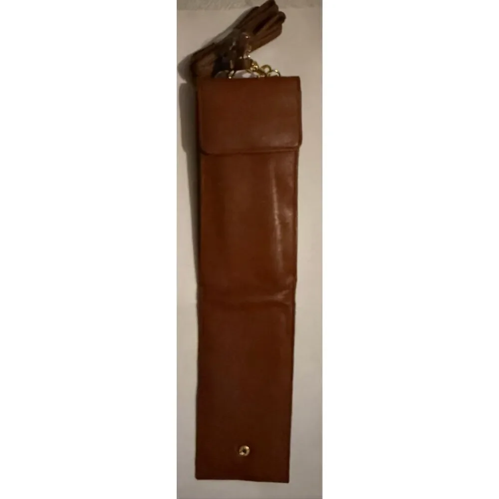 Jones New York Women's Leather Travel Purse Crossbody Wallet Bag Brown NWOT